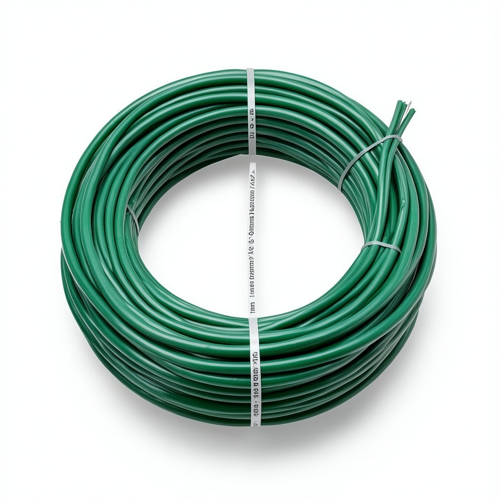 Flexible Tinned Copper Single Electrical Wire 10mm² 600/1000V Green | Al Fanar