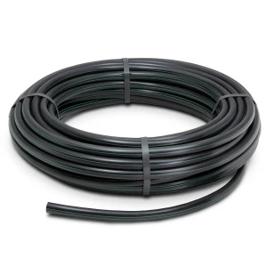 لفة أنابيب بلاستيك HDPE ضغط 4 بار PE 63، قطر خارجي 63 مم SDR 26، لون أسود