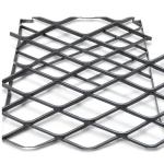 Hot Rolled Black Steel Expanded Metal Mesh Khaleeji 1.2 mm Thick 1.22x4 m