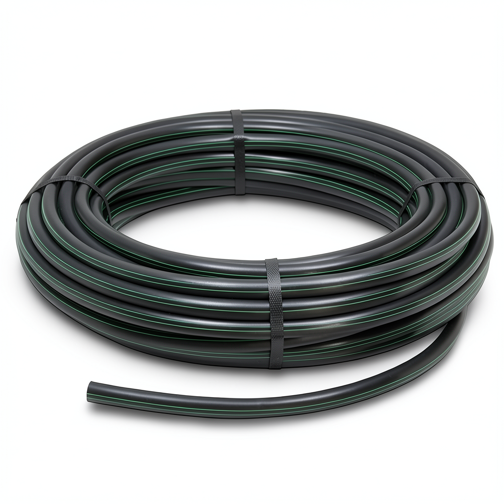 HDPE Polyethylene Plastic Coil Pipe 75 mm Outer Diameter, 4 Bar Pressure, SDR 26, Black