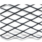 Hot Rolled Black Steel Expanded Metal Mesh Khaleeji 1.2 mm Thickness 1.22x5 m