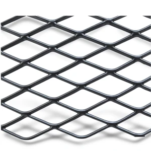 Hot Rolled Black Steel Expanded Metal Mesh Khaleeji 1.2 mm Thickness 1.22x5 m