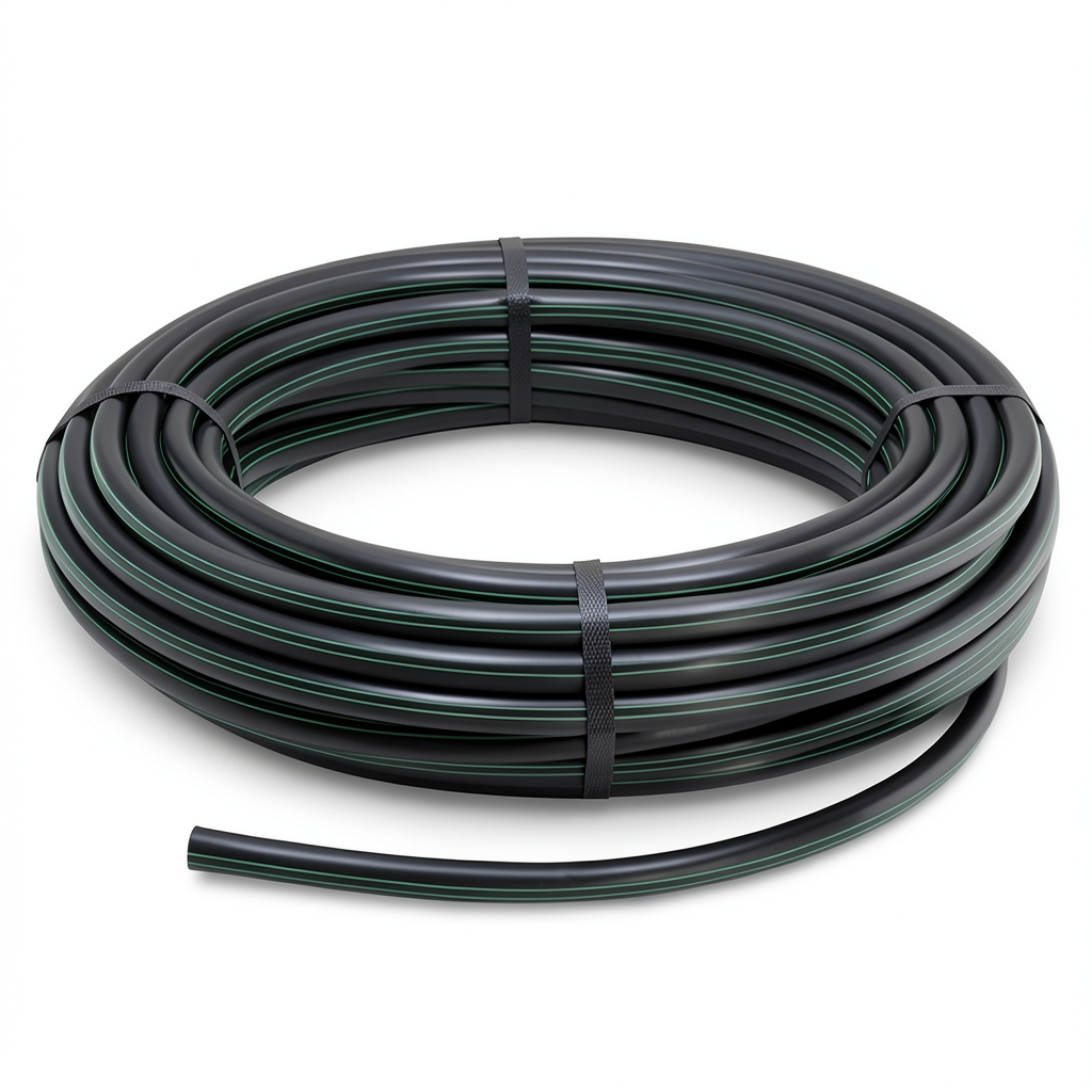 HDPE Coil Pipe Pressure 4 Bar PE 63 Size OD 90 mm SDR 26 Black