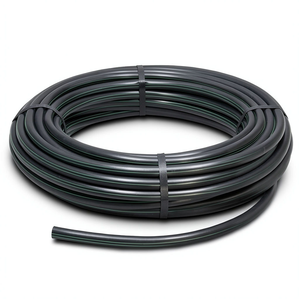 HDPE Polyethylene Coil Pipe Nominal Pressure 4 Bar PE 63 OD 110 mm SDR 26 Black