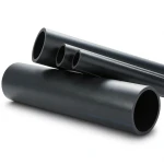 انابيب بلاستيك HDPE ضغط 4 بار PE 80، قطر 160 ملم SDR 33، لون اسود