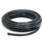 HDPE Plastic Coil Pipe PN 4 Bar PE 63, 125 mm Diameter, SDR 26, Black