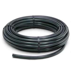 لفة أنابيب بلاستيك HDPE ضغط 4 بار PE 63، قطر خارجي 125 مم، SDR 26، لون أسود
