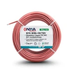 70sq mm NYA Wire 450/750V, Stranded Copper PVC 90°C Insulation, Red | Asharqiyah Cables Company for Industry