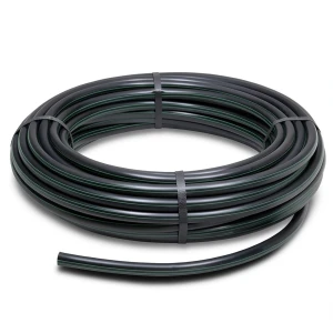 لفة أنابيب HDPE ضغط 4 بار PE 63 قطر خارجي 160 مم SDR 26 لون أسود