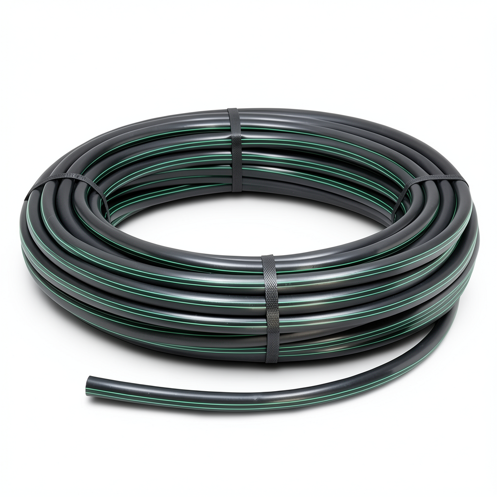 HDPE Polyethylene Coil Pipe Nominal Pressure 4 Bar PE 63 OD 50 mm SDR 26 Black