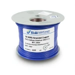 16 AWG Stranded Copper American Electric Wire, PVC Insulated 105°C, Blue, 600V, 2500ft | Asharqiyah Cables Company for Industry