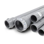 UPVC Pipes Nominal Pressure 6 Bar Outside Diameter 125 mm Thickness 3.1 mm Gray | Al Watania Plastics
