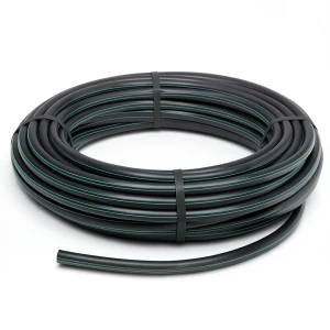 لفة أنابيب بلاستيك HDPE ضغط 4 بار PE 63، قطر خارجي 125 مم، SDR 26، لون أسود