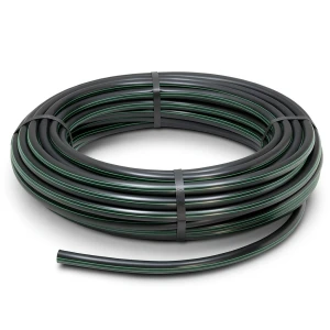 لفة أنابيب HDPE ضغط 4 بار PE 63 قطر خارجي 160 مم SDR 26 لون أسود
