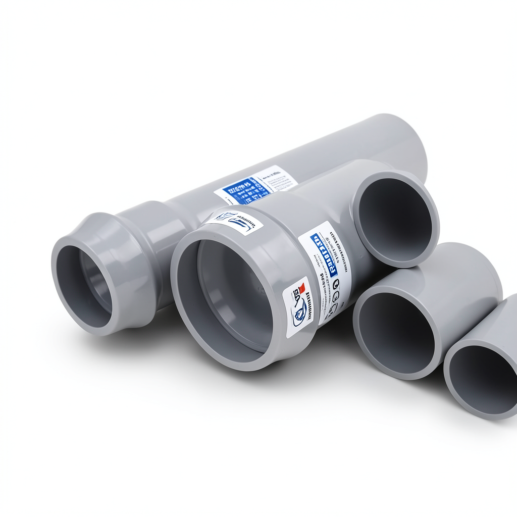 UPVC Pipes Water Installations Nominal Pressure 8 Bar Outside Diameter 140 mm Thickness 4.3 mm Gray | Al Watania Plastics