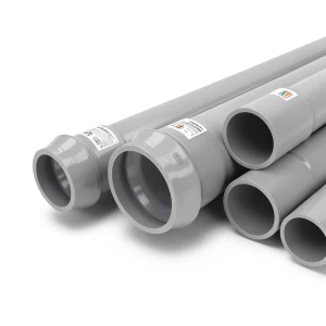 UPVC Pipes Nominal Pressure 8 Bar Thickness 5.5 mm Outer Diameter 180 mm Gray | Al Watania Plastics