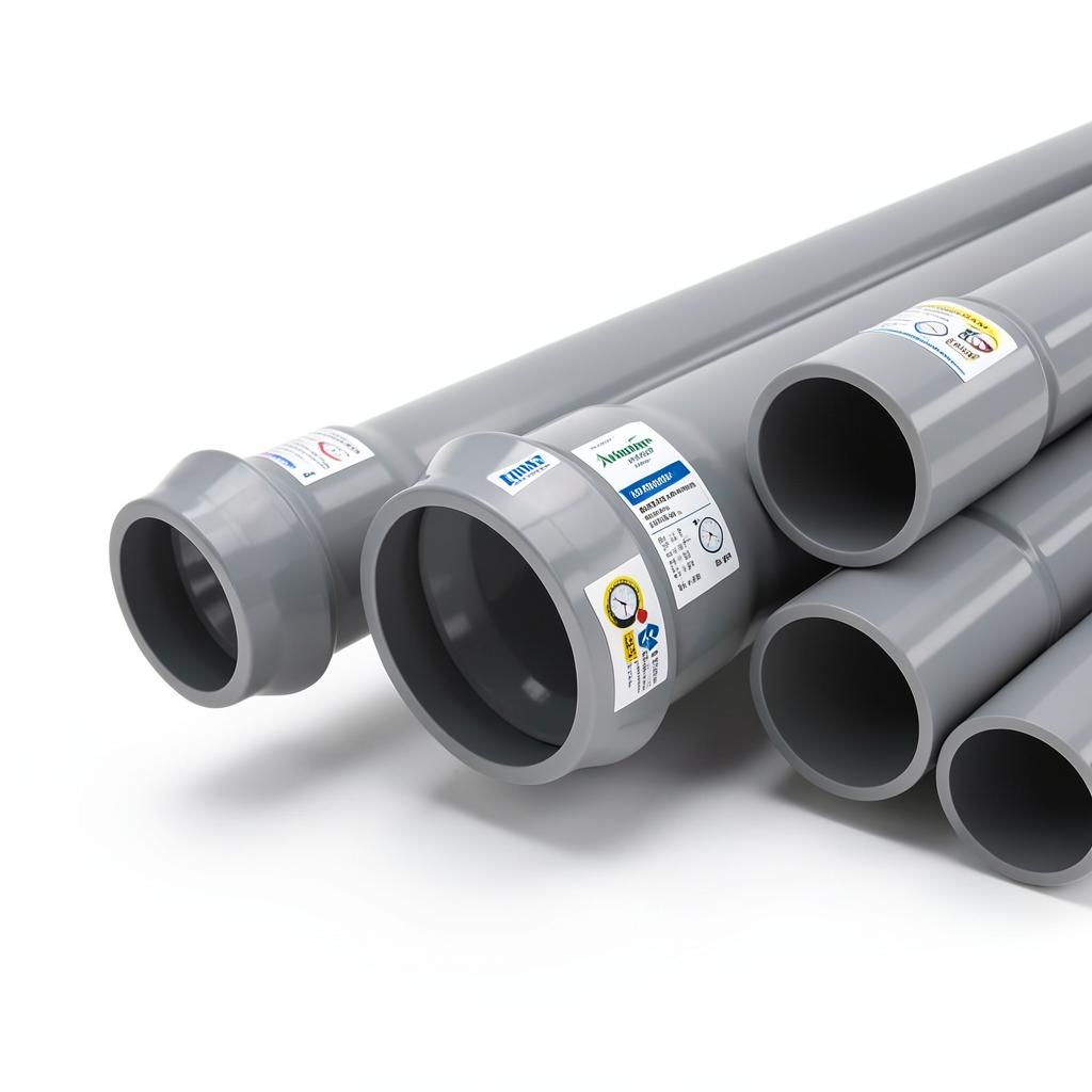 UPVC Pipes Nominal Pressure 8 Bar Outside Diameter 160 mm Thickness 4.9 mm Gray | Al Watania Plastics