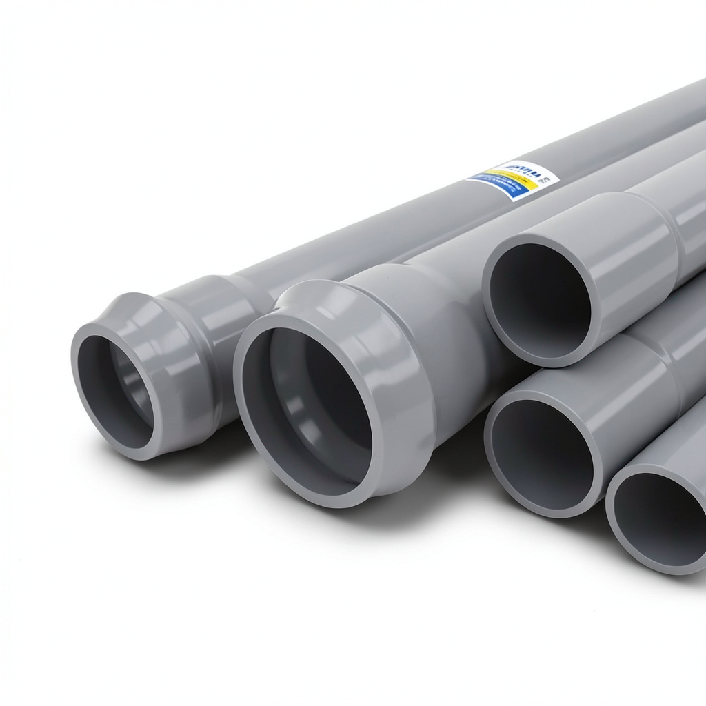 UPVC Pipes Nominal Pressure 6 Bar Outside Diameter 315 mm Thickness 7.7 mm Gray | Al Watania Plastics