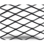 Hot Rolled Black Steel Expanded Metal Mesh Khaleeji 1.4 mm Thick 1.22m Width 1m Length