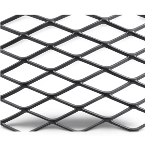 Hot Rolled Black Steel Expanded Metal Mesh Khaleeji 1.4 mm Thick 1.22m Width 1m Length