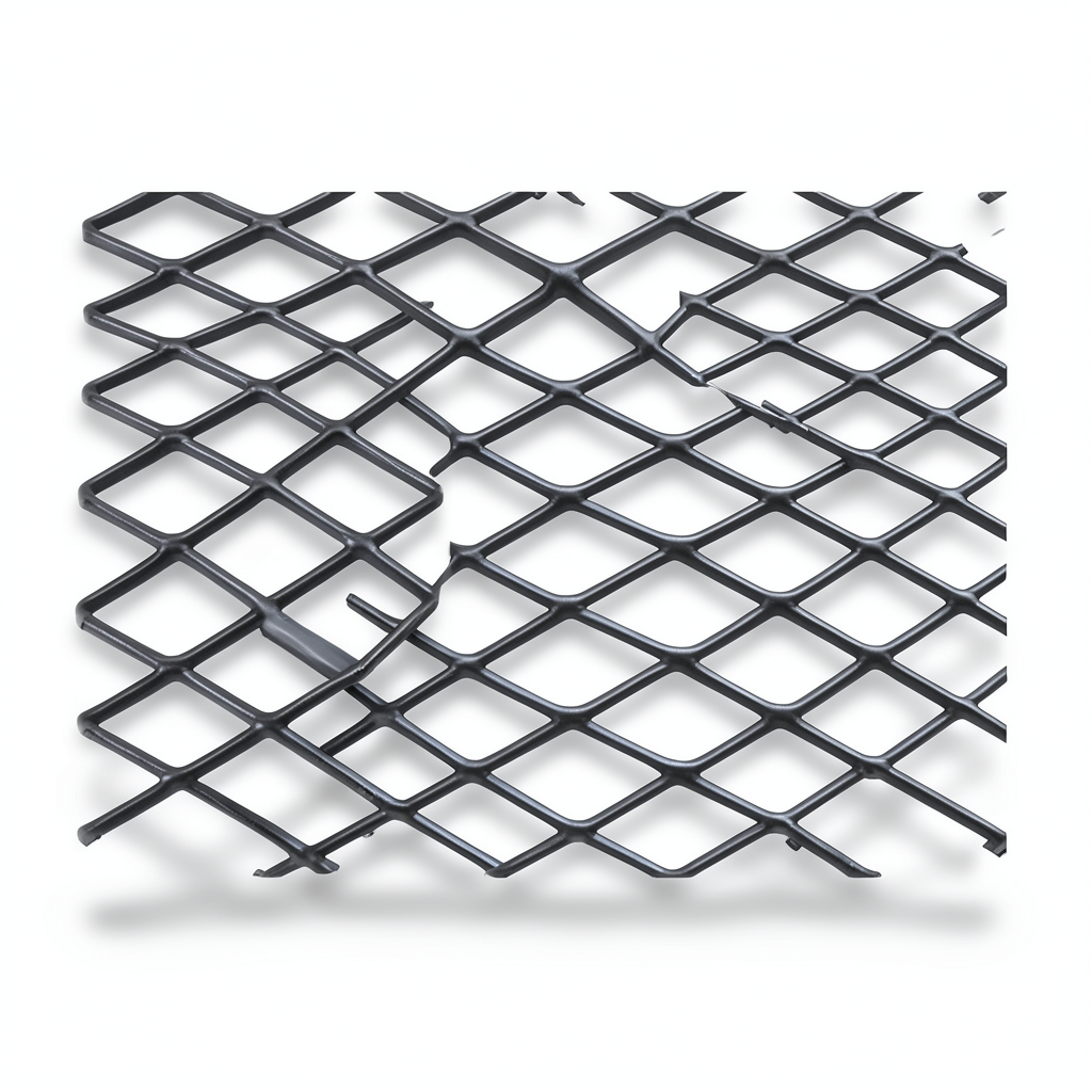 Hot Rolled Black Steel Expanded Metal Mesh Khaleeji 1.4 mm Thickness 1.22 m Width 2 m Length