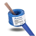 سلك امريكي 10 AWG نحاس مجدول معزول PVC 105°C أزرق، 600 فولت، طول 2500 قدم | شركة كابلات الشرقية للصناعة