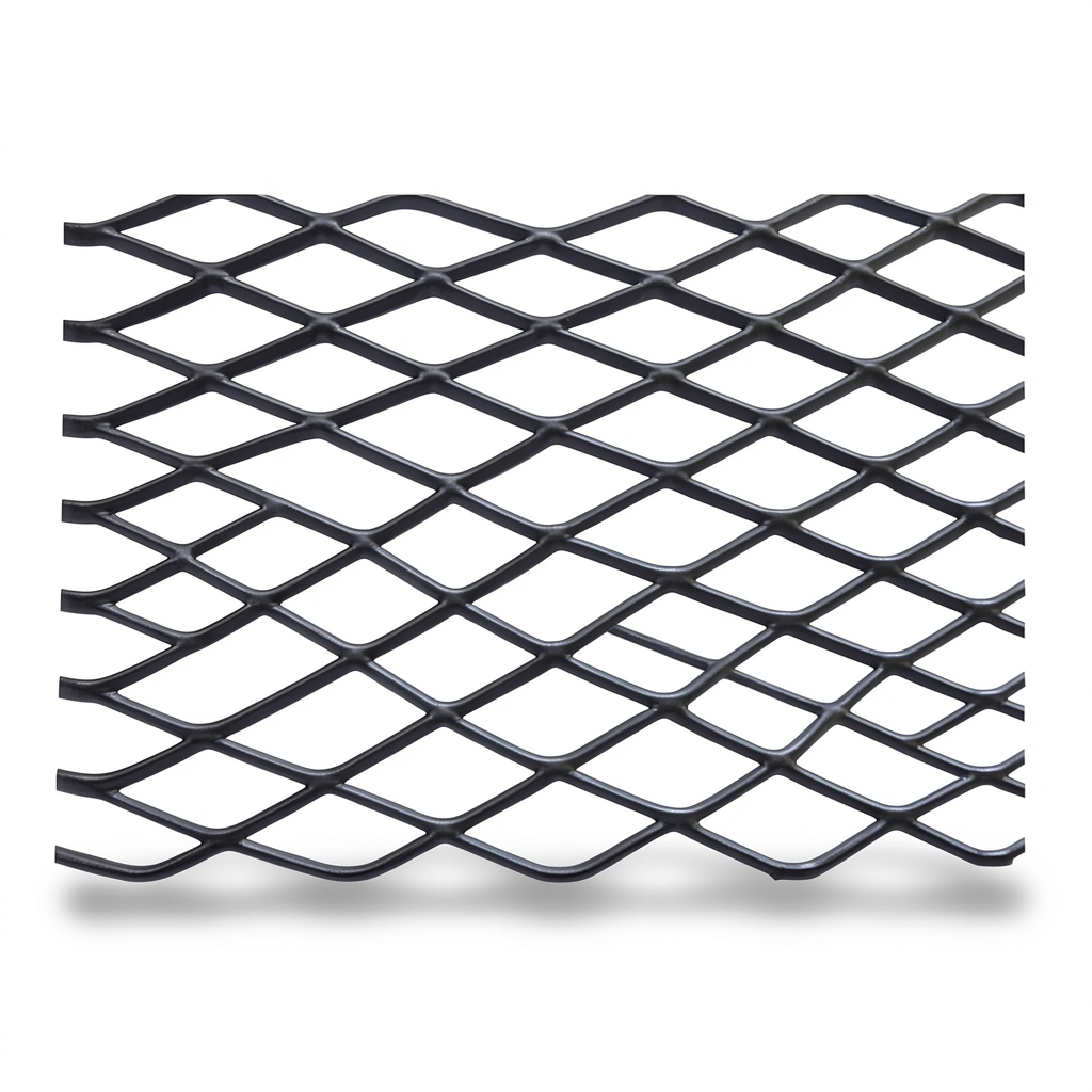 شبك حديد اسود بقلاوة خليجي سمك 1.4 مم عرض 1.22 متر طول 4 متر