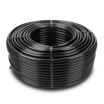 HDPE Plastic Coil Pipe 12.5 Bar Pressure, 110 mm OD, 12.3 mm Thickness, Black