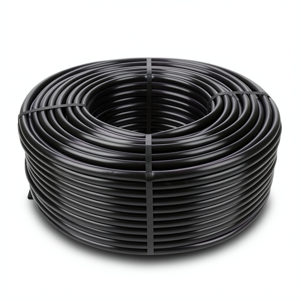 HDPE Plastic Coil Pipe 12.5 Bar Pressure, 110 mm OD, 12.3 mm Thickness, Black