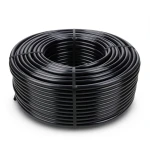 High Density Polyethylene Coil Pipe Pressure 12.5 Bar PE 80 Size OD 125 mm Thickness 14 mm Black