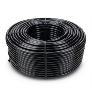 High Density Polyethylene Coil Pipe Pressure 12.5 Bar PE 80 Size OD 125 mm Thickness 14 mm Black