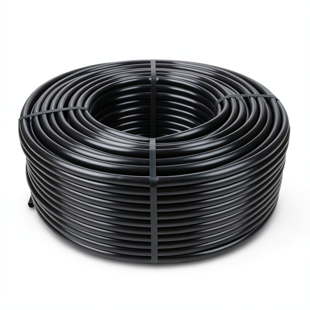 لفة أنابيب HDPE ضغط 12.5 بار PE 80 قطر 32 مم SDR 11 سماكة 2.9 مم أسود