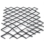 Hot Rolled Black Steel Expanded Metal Mesh Khaleeji 1.4 mm Thickness 1.22 m Width 6 m Length