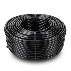 HDPE Plastic Coil Pipe Pressure 12.5 Bar PE 80, 50 mm Diameter, SDR 11, 4.6 mm Thickness, Black