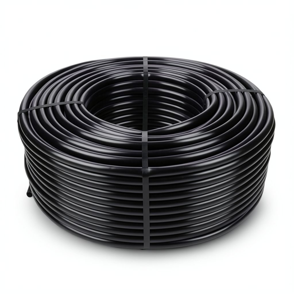 HDPE Coil Pipe PN 12.5 Bar PE 80 Size 63 mm SDR 11 Thickness 5.8 mm Black