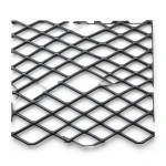Hot Rolled Black Steel Expanded Metal Mesh Khaleeji 1.5 mm Thick 1.22x1 m