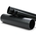 HDPE Plastic Pipe 4 Bar Pressure PE 80, 160 mm Diameter SDR 33, Black