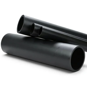 انابيب بلاستيك HDPE ضغط 4 بار PE 80، قطر 160 ملم SDR 33، لون اسود