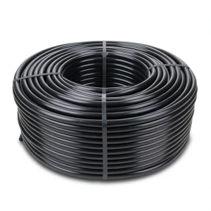 لفة أنابيب بلاستيك HDPE ضغط اسمي 12.5 بار PE 80، قطر خارجي 75 مم SDR 11 أسود