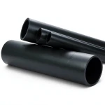 High Density Polyethylene Pipe Pressure 4 Bar PE 80 Size 200 mm Thickness 6.2 mm Black