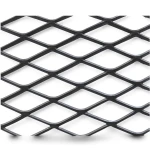 Hot Rolled Black Steel Expanded Metal Mesh Khaleeji 1.5 mm Thickness 1.22m Width 3m Length