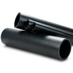 أنابيب HDPE ضغط عمل 4 بار PE 80، قطر خارجي 225 مم SDR 33 لون أسود