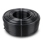 لفة أنابيب HDPE ضغط 12.5 بار PE 80 قطر خارجي 125 ملم SDR 11 لون أسود
