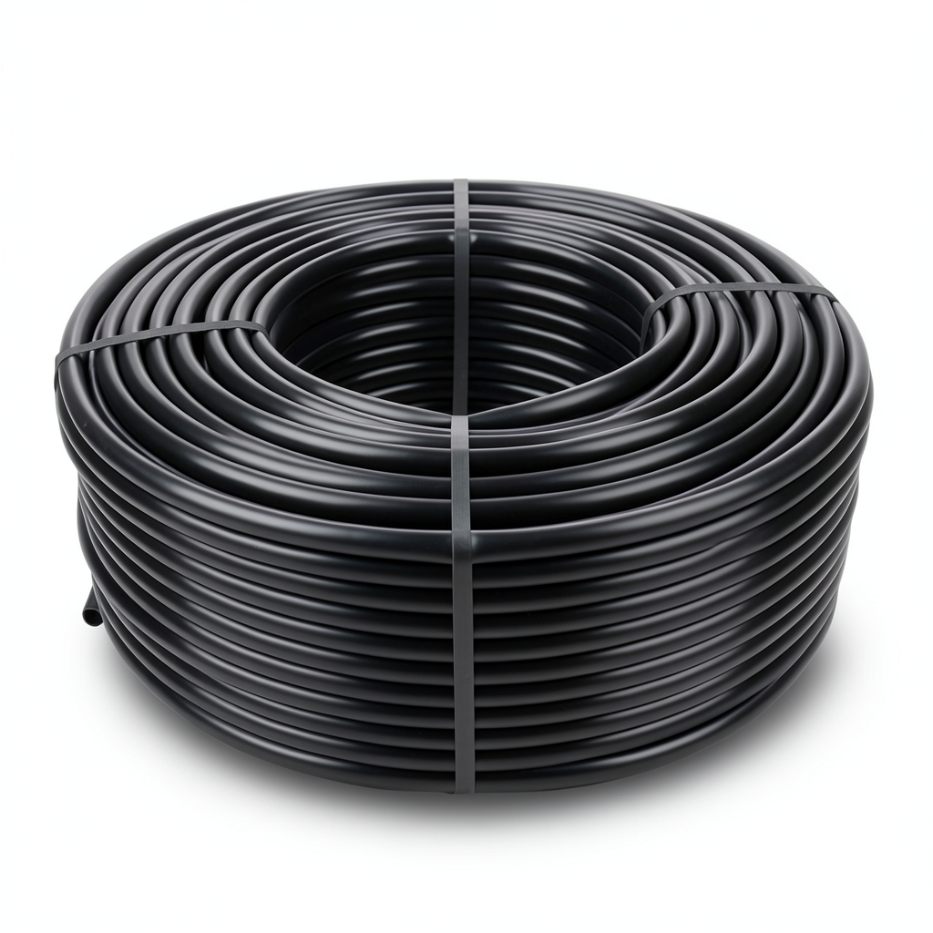لفة أنابيب HDPE ضغط 12.5 بار PE 80 قطر خارجي 125 ملم SDR 11 لون أسود