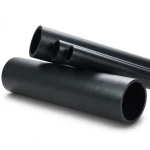 HDPE Plastic Pipe 4 Bar Pressure PE 80 Outer Diameter 280 mm SDR 33 Black