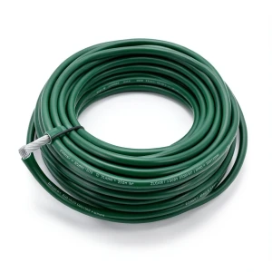 سلك مفرد نحاس شعر مطلي بالقصدير مرن 25mm²، 600/1000 فولت، أخضر | شركة الفنار
