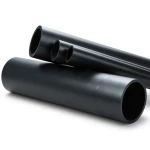 HDPE Plastic Pipe Nominal Pressure 12.5 Bar PE 80 OD 160 mm Thickness 17.9 mm Black