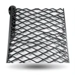 Hot Rolled Black Steel Expanded Metal Mesh Khaleeji 1.5 mm Thickness 1.22 m Width 7 m Length