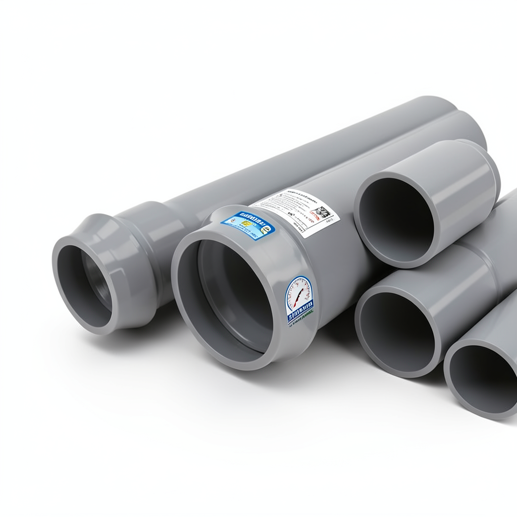 UPVC Pipes Nominal Pressure 6 Bar Outside Diameter 110 mm Thickness 2.7 mm Gray | Al Watania Plastics
