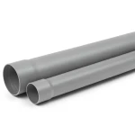 UPVC Plastic Pipe SDR 11 Size 63 mm Thickness 5.8 mm Gray